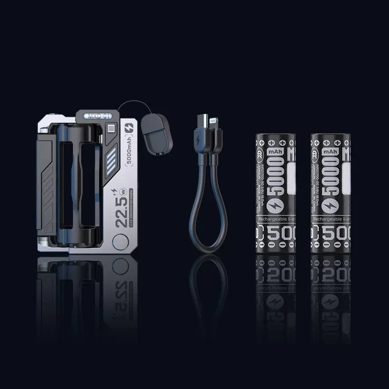 Portable Removable Battery Power Bank – 5000-20000mAh, Quick Swap for Travel